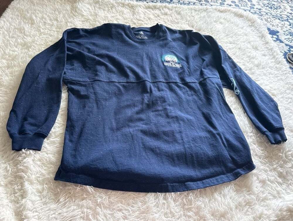 2022 runDisney Wine & Dine Half Marathon Weekend Spirit Jersey Navy Blue Sparkle